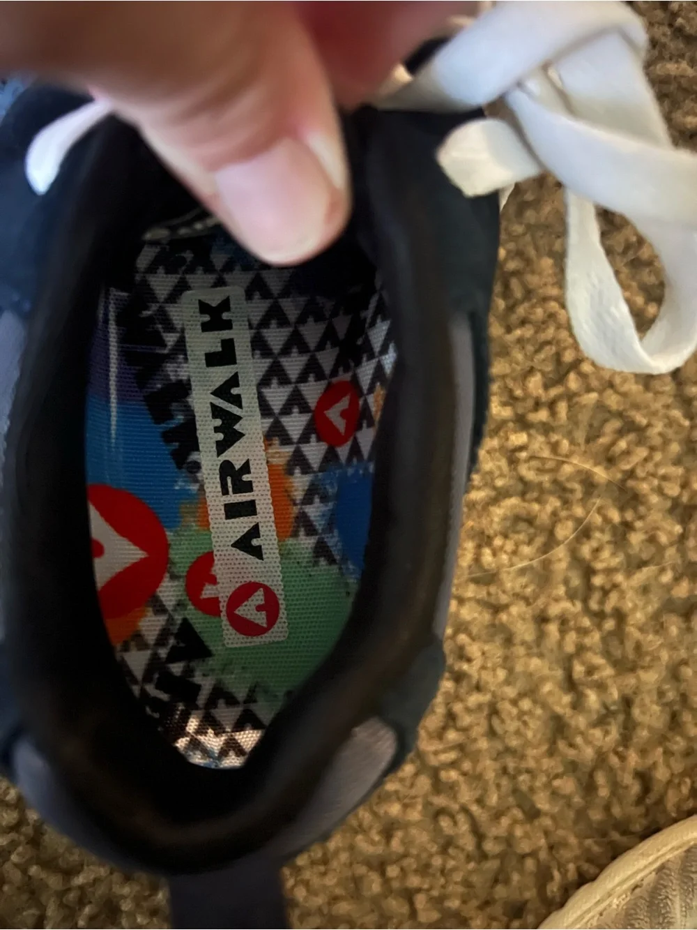 Airwalk Kids Black Sneakers with White Laces